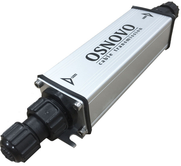 Удлинитель OSNOVO, портов: 2, RJ45, уличный PoE, (E-PoE/1GW)