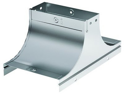 Крышка для отвода DKC S5 Combitech, Т-образн., вертикальная, 50х100 мм (ВхШ), длина: 310 мм, с перфорацией, для металлических лотков, толщина: 1 мм, сталь, покрытие: м. Сендзимира, с комплектом крепежа