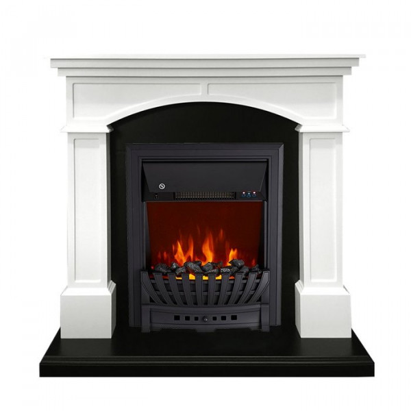Электрокамин с классическим очагом 2D Royal Flame Langford с очагом Aspen Black (Белый с черным)