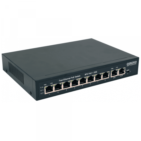 Коммутатор 10-портовый Gigabit Ethernet с PoE SW-20820(120W)
