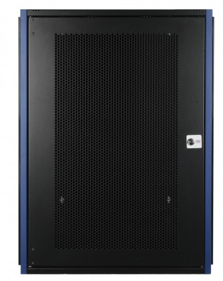 Шкаф телекоммуникационный настенный Datarex, 19", 18U, 757х600х600 мм (ВхШхГ), дверь: перфорация, боковая панель: сплошная съемная, разборный, цвет: чёрный