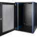 Шкаф телекоммуникационный настенный Datarex, 19", 18U, 757х600х600 мм (ВхШхГ), дверь: перфорация, боковая панель: сплошная съемная, разборный, цвет: чёрный