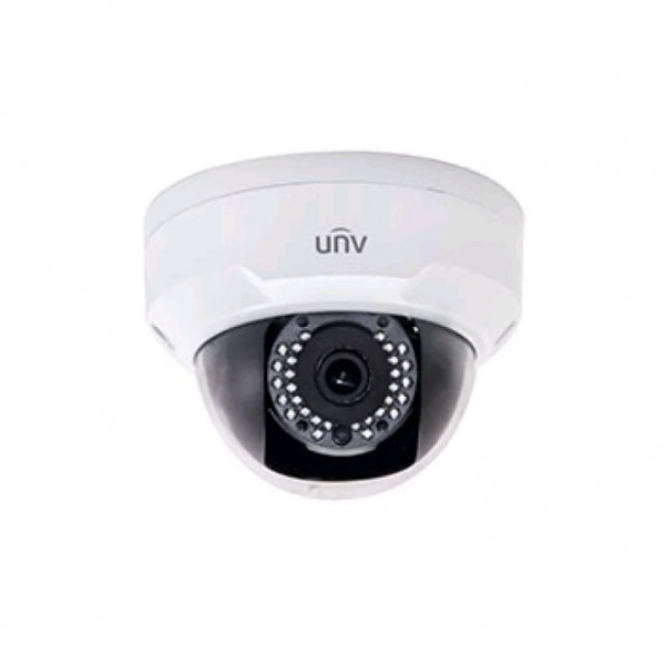Сетевая IP видеокамера Uniview, купольная, универсальная, 4Мп, 1/3’, 2592×1520, 20к/с, ИК, цв:0,03лк, об-в:2,8мм, IPC324ER3-DVPF28-RU