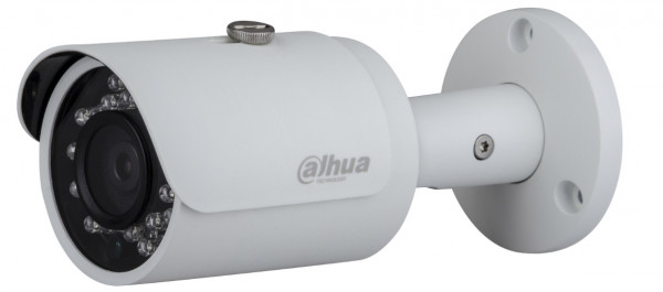 Сетевая IP видеокамера Dahua, bullet-камера, улица, 1Мп, 1/4’, 1280x720, 25к/с, ИК, цв:0,5лк, об-в:2,8мм, DH-IPC-HFW1020SP-0280B-S3