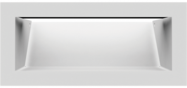 Вентиляционная решетка Kratki Люфт белая 9х20 LUFT/9/20/45S/B