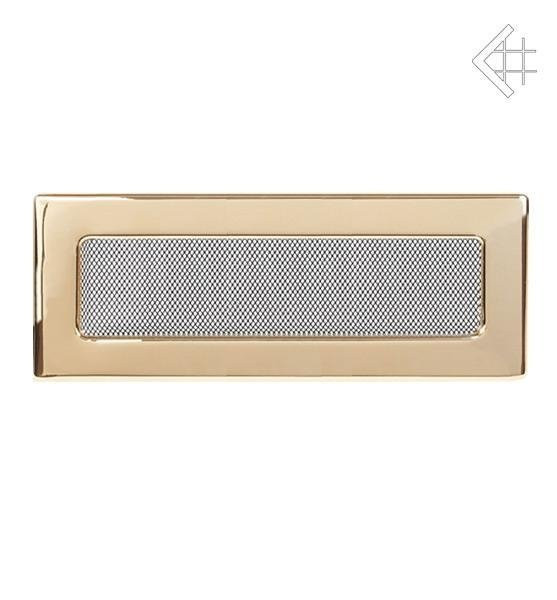 Вентиляционная решетка для камина Kratki 11х42 полированная латунь 42Z
