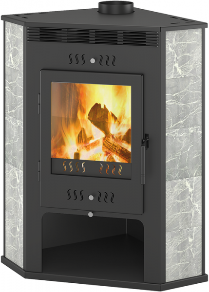 Дровяная печь ASTON 11кВт Угловой (Талькохлорит)