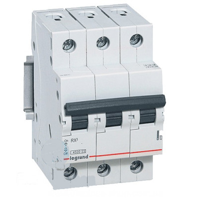 Автоматический выключатель Legrand RX³, 3 модуль, C класс, 3P, 32А, 4,5кА, (LEG.419711)