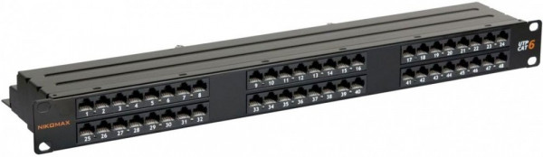 Патч-панель NIKOMAX NMC-RP48UE2-1U-BK