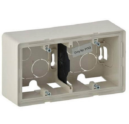 Коробка открытого монтажа Legrand Valena Life, внешняя, 89х160х44,8 мм (ВхШхГ), с крепежными винтами, 2 модуля, цвет: слоновая кость