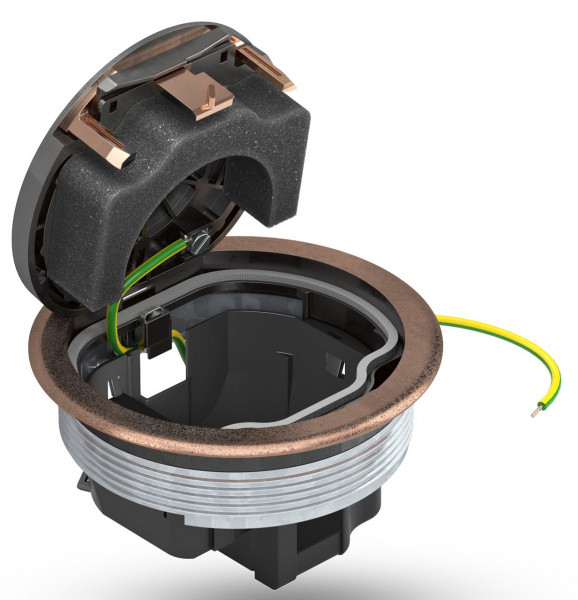 Люк напольный BETTERMANN, медь, тип: GESRK2, 64х130х130 мм (ВхШхД), глубина установки: 70 мм, в пол