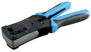 Инструмент для обжима проводников Hyperline, RJ-45 (8P8С); RJ-12 (6P6С), профессиональный, (HT-N468B)