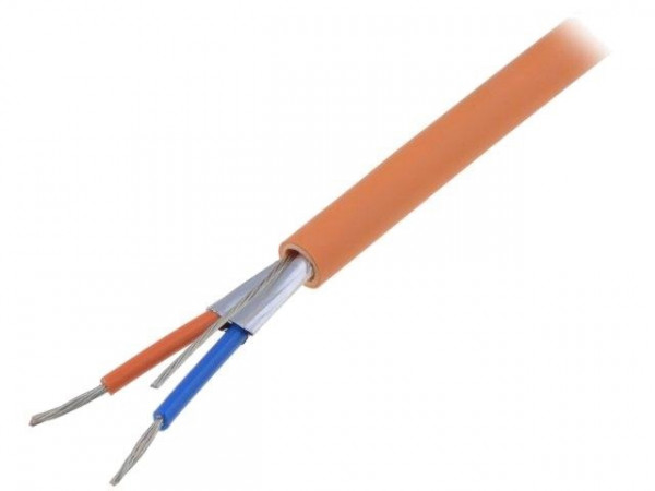 Кабель интерфейсный промышленный Belden, F/UTP, 1 пар., многожильный, небронированный, универсальный, PVC, Ø 6,43мм, (катушка 305м), цвет: оранжевый