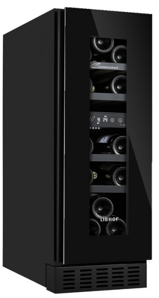 Встраиваемый винный шкаф 12-21 бутылка Libhof CFD-17 Black