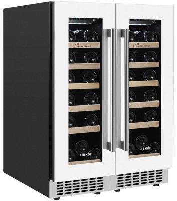 Встраиваемый винный шкаф 22-50 бутылок Libhof CXD-38 White