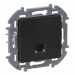 Розетка компьютерная Legrand INSPIRIA, 1x RJ45, кат. 6, неэкр., 75,8х75,8 мм (ВхШ), цвет: антрацит, (LEG.673833)