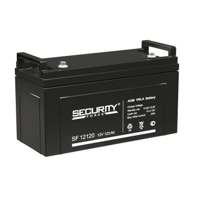 Аккумулятор Security Force SF, 213х172х406 мм (ВхШхГ) 12V/120 Ач, цвет: чёрный, (SF 12120)