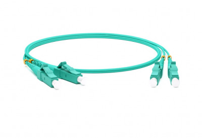 Коммутационный шнур оптический Hyperline, Duplex LC/LC, OM3 50/125, LSZH, Ø 2мм, 3м, цвет: чёрный, (FC-D2-503-LC/PR-LC/PR-H-3M-LSZH-BK)