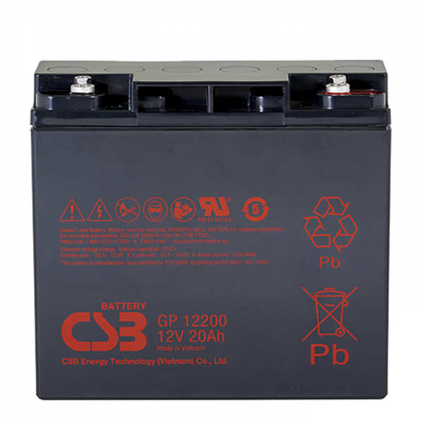 Аккумулятор герметичный свинцово-кислотный CSB GP 12200