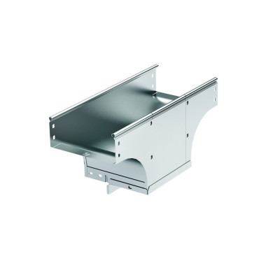 Ответвитель DKC S5 Combitech, Т-образн., вертикальный, 80х150 мм (ВхШ), длина: 560 мм, с перфорацией, для металлических лотков, толщина: 0,8 мм, сталь, покрытие: м. Сендзимира, с комплектом крепежа, большая ширина 300мм