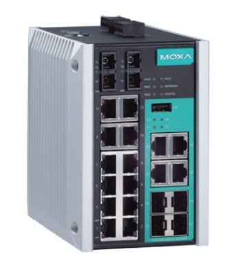 Коммутатор MOXA, EDS-518E-SS-SC-4GTXSFP