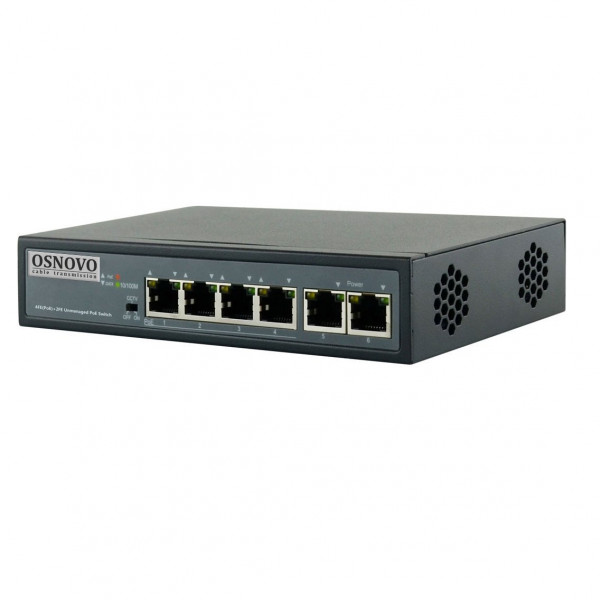 Коммутатор 6-портовый Fast Ethernet с PoE SW-20600/D
