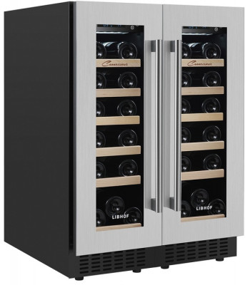 Встраиваемый винный шкаф 22-50 бутылок Libhof CXD-38 Silver