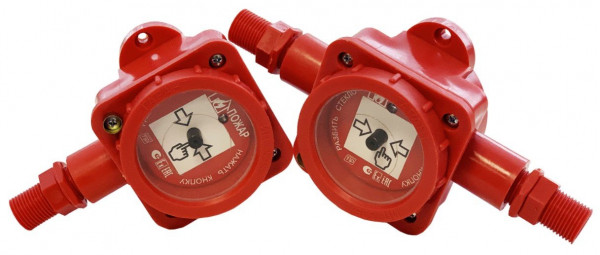 Извещатель пожарный ручной взрывозащищенный ИП 535 ГАРАНТ 2КВ, двухвводный (проходной)