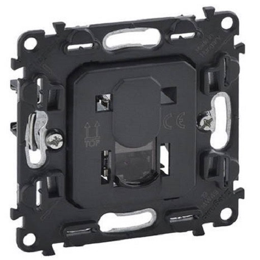 Розетка информационная Legrand Valena Life/Allure, 1x RJ45, кат. 6A, неэкр., внешняя, 51х58 мм (ВхШ), цвет: чёрный, (LEG.753048)