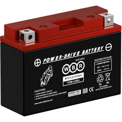 Аккумулятор для ИБП WBR MTG, 107х71х151 мм (ВхШхГ),  необслуживаемый свинцово-кислотный,  12V/9 Ач, (MTG 12-9)