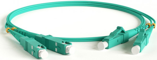 Патч-корд Hyperline FC-D2-503-LC/PR-SC/PR-H-30M-LSZH-AQ, 30м