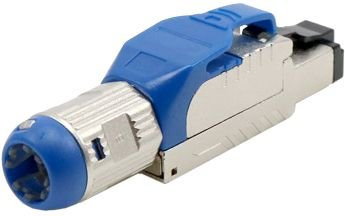 Разъём RJ-45 Hyperline PLUE-8P8C-S-C8-SH-BL