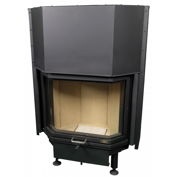 Фронтальная дровяная топка ABX Derby 9 каминная, призматическое стекло, гильотина