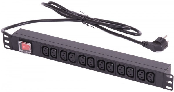 Блок розеток TLK TLK-RSA12-MTF-01-BK