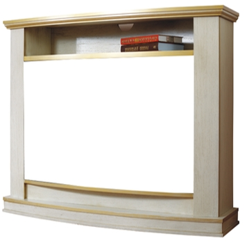 Широкий портал InterFlame Мельбурн под очаг Panoramic 33W FX (белый; бежевый; белый с золотом; бежевый с золотом)