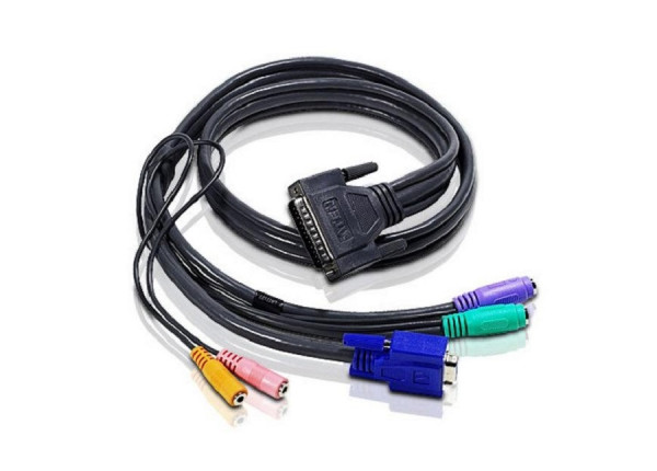 Шнур ввода/вывода Aten, HDB-15, 1.1 м, (2L-1701S)