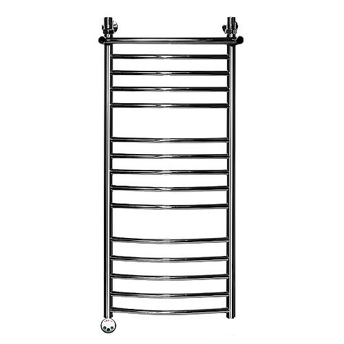 Электрический полотенцесушитель Ника ЛД(г2)/ВП Электрический (Лесенка Дуга/Верхняя Полка/группа2) 120х40 -15  лев