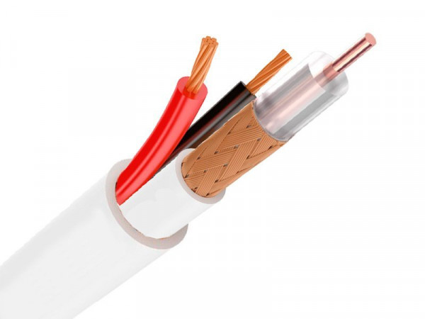 Кабель комбинированный для систем видеонаблюдения КВК-В 2х0.75 (indoor)