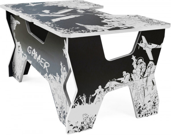 Игровой стол Generic Comfort Gamer2/VS/NW Black/White