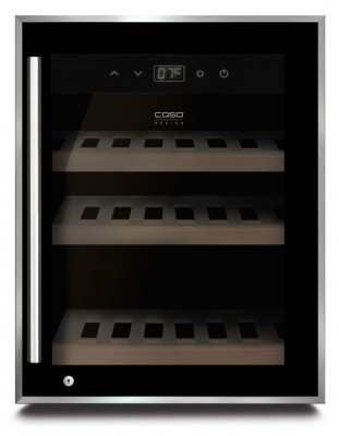 Отдельностоящий винный шкаф 12-21 бутылка CASO WineSafe 12 Black