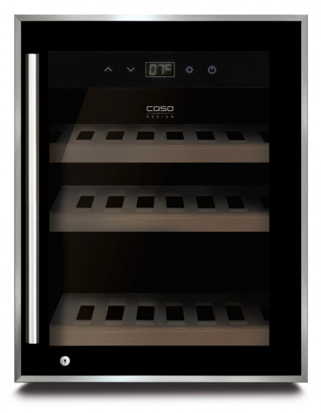 Отдельностоящий винный шкаф 12-21 бутылка CASO WineSafe 12 Black