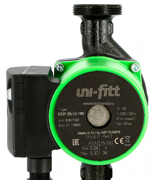 Насос для отопления Uni-fitt ECP 25/40 180