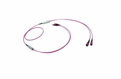 Коммутационный шнур оптический Eurolan, MTP/MTP, OM4 50/125, LSZH (нг(A)-HF), Ø 5,5мм, 1м, цвет: пурпурный, (43M-40-48-M2-M2-001-0E-FFA-10)