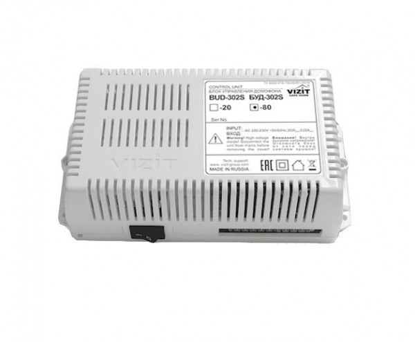 Блок управления домофоном БУД-302S-80