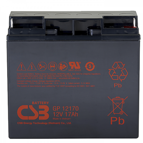 Аккумулятор герметичный свинцово-кислотный CSB GP 12170