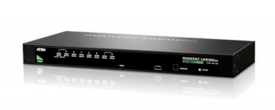 Переключатель KVM Aten, Altusen, портов: 8 х SPHD-15, 44х160х433 мм (ВхШхГ), USB, PS/2, цвет: чёрный