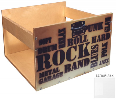 Стойка для хранения виниловых пластинок VOXmodule Vinyl Stand 03 white lacquer