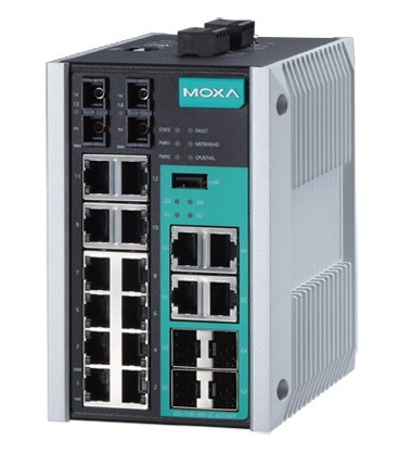 Коммутатор MOXA, EDS-518E-MM-SC-4GTXSFP
