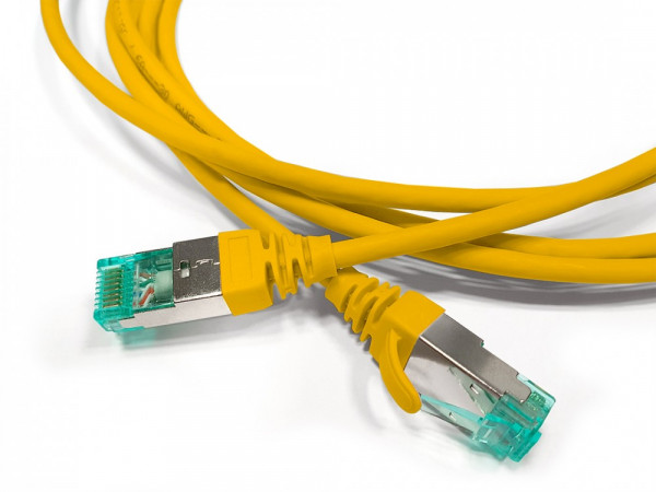 Шнур коммутационный Hyperline, кат. 6A, экр., S/FTP, RJ45/RJ45, d 4,5 5м, LSZH, AWG30 жёлтый, (PC-LPT-SFTP-RJ45-RJ45-C6A-5M-LSZH-YL)