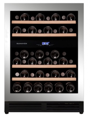 Встраиваемый винный шкаф 22-50 бутылок Dunavox DAUF-45.125DSS.TO